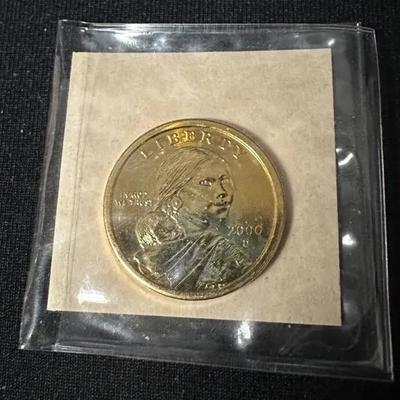 24 Karat Gold Plated Sacagawea Dollar 