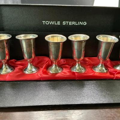 Towle Sterling Goblets Set Of 6 Weighted