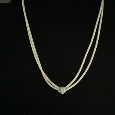 Love Knot Rope 925 Necklace 