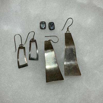 Rectangular 925 Earrings