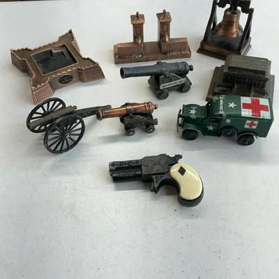 Derringer Cap Gun And Brass Collectibles