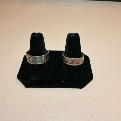 Flame & Wave 925 Rings
