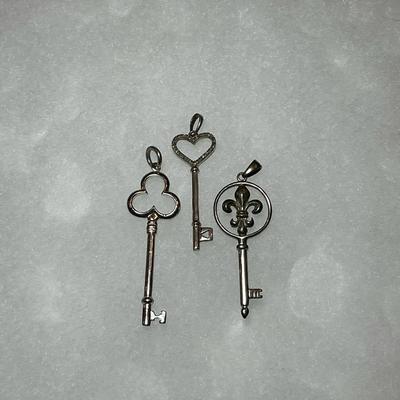 Sterling Key Pendants