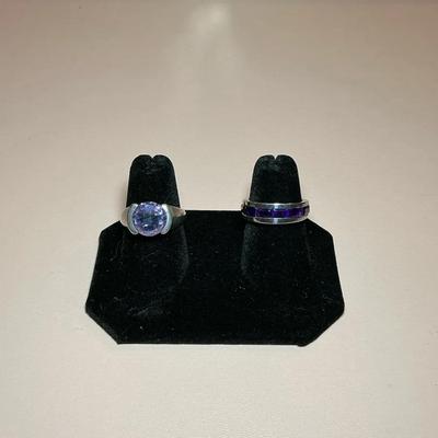 Purple Stone 925 Rings