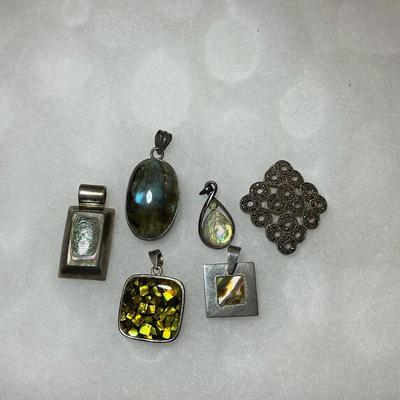 Abalone Large 925 Pendants