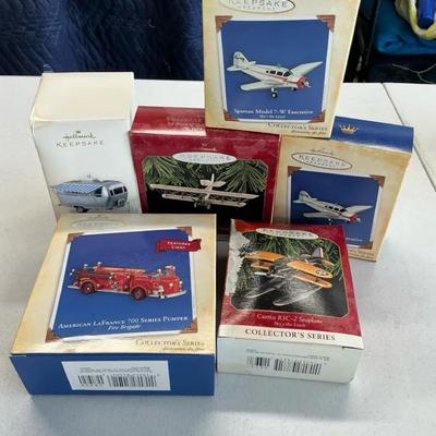 Hallmark Airstream And Other Ornaments NIB