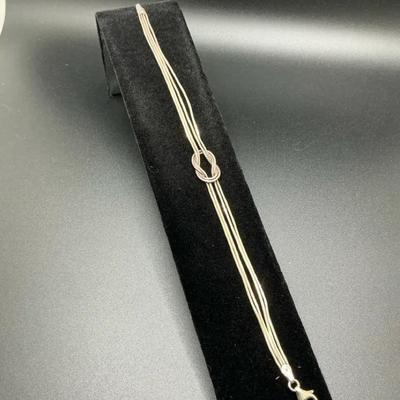 Italian 925 Love Knot Bracelet