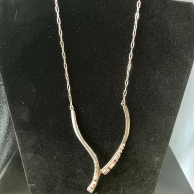 2-Piece “Y” Sterling Necklace
