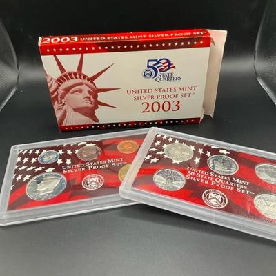 2003 U.S. Mint Silver Proof Set Coins