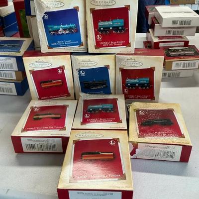 Hallmark Train Ornaments Damaged Boxes