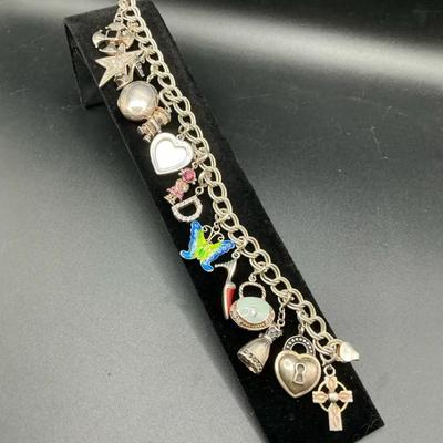 Girly Girl Sterling Charm Bracelet