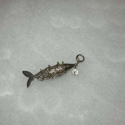 Sterling Articulated Fish Pendant