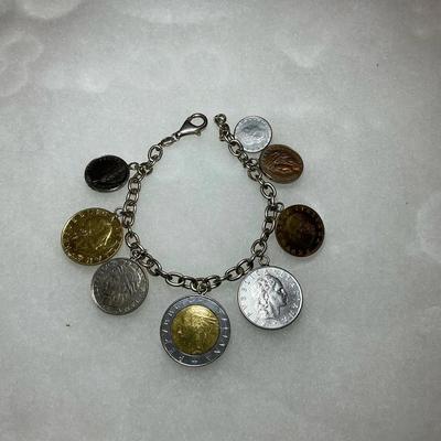Italian Coin 925 Bracelet
