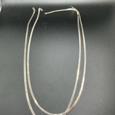 Italy 925 Herringbone Necklaces