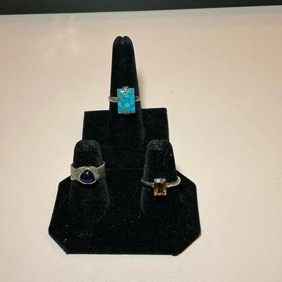 Misc Stone 925 Rings 