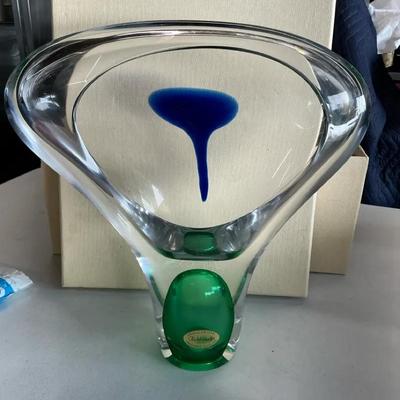 Jablonski Teardrop Art Crystal Poland 1980s