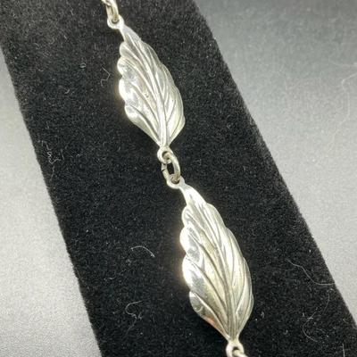 Feather Link Sterling Bracelet