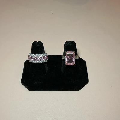 Pink Stone 925 Rings