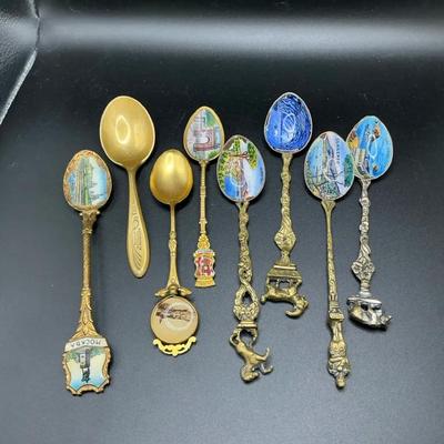 Brass Handle Collectible Spoons
