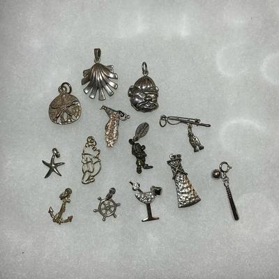 Sterling Florida Pendant Charms