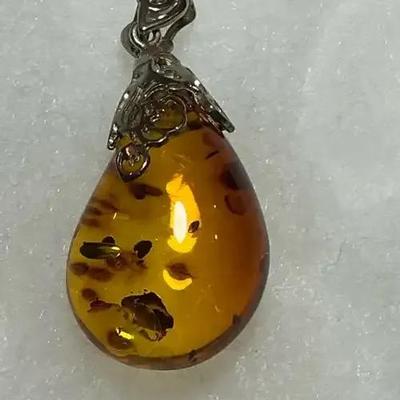 Large Amber Pendant