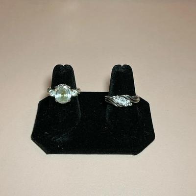 Clear Stone 925 Rings
