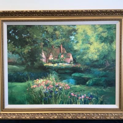 Cottage Landscape Canvas Print 