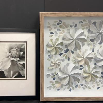 Framed Floral Art Decor