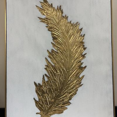 Gold Feather Art