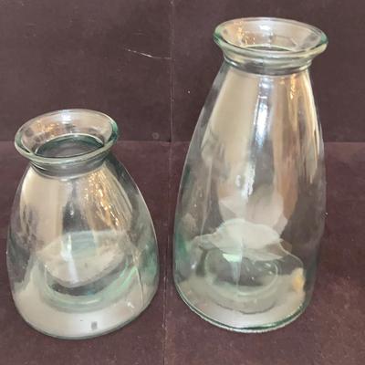 Modern Green Glass Vases