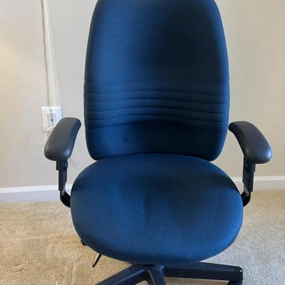 Dark Blue Upholstered Office Chairs