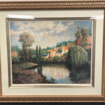 Summer At Limoux Watercolor Print