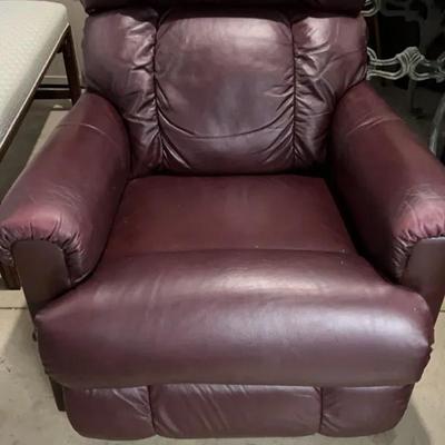 Burgundy La-Z-Boy Recliner