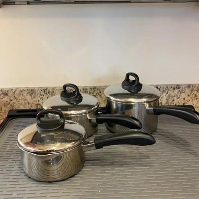 Revere Wear Pots With Lids