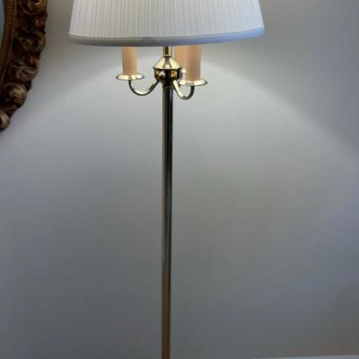 Brass Colored Floor Lamp