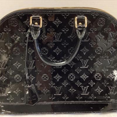 Louis Vuitton style Alma PM Bleu Vernis Handbag