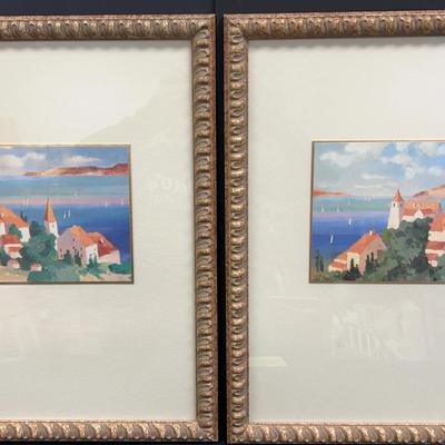 Wall Art Seaside Village V And VI