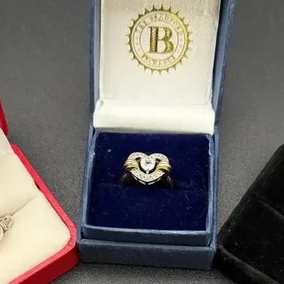 14K & 18K Gold Ring Collection - Quality Sterling, Gold & Vintage Opal Cluster Ring