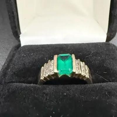 14kt Gold, Diamond and Gemstone Ring 