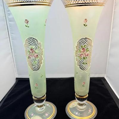 (2) Fenton Vases, Wasserburg & Company 