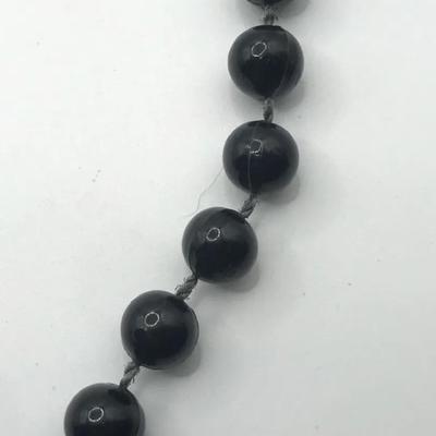 Black Beaded Necklace