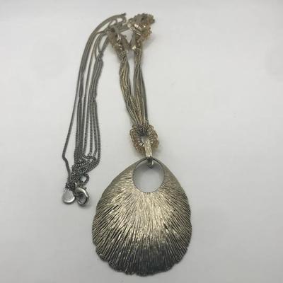 Gold Tone Multi Strand Necklace - Long 