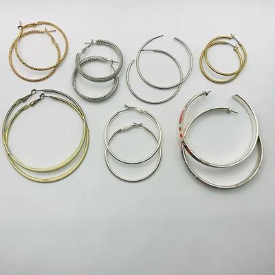 7 Pairs of Hoop earrings 
