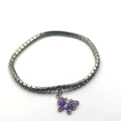 Purple Butterfly Bracelet 