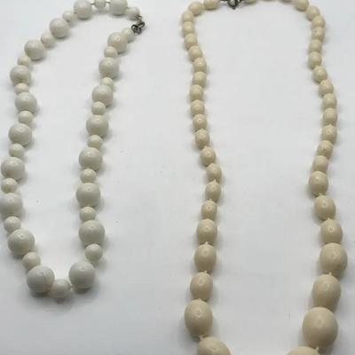 White Beaded Necklace