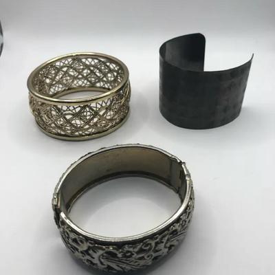 Chunky Bracelet Lot - 3 Pieces