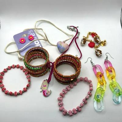 Kid's Jewelry Lot - Bracelets Necklaces and More for the Young at Heart