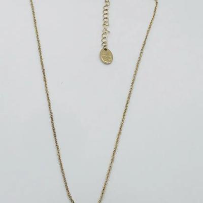 Time And Tru Women'S Gold Tone Heart Pendant Necklace 18" With Extender