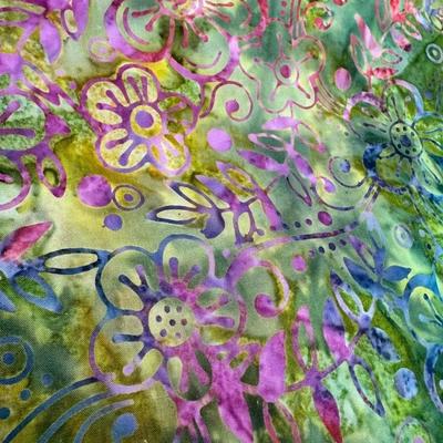 Vibrant Floral and Swirl Material and More