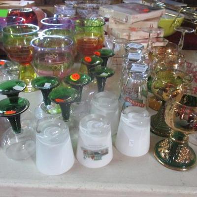 Sale Photo Thumbnail #4: MCM glassware antique retro atomic 